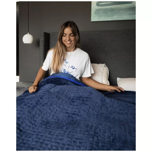 Therapy 5kg Adult Weighted Blanket with Cover Calming Blue