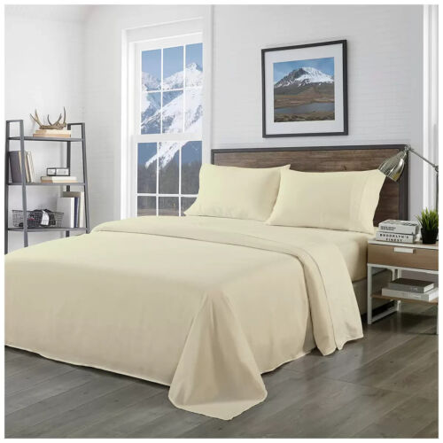 Royal Comfort Blended Bamboo Queen Sheet Set Ivory