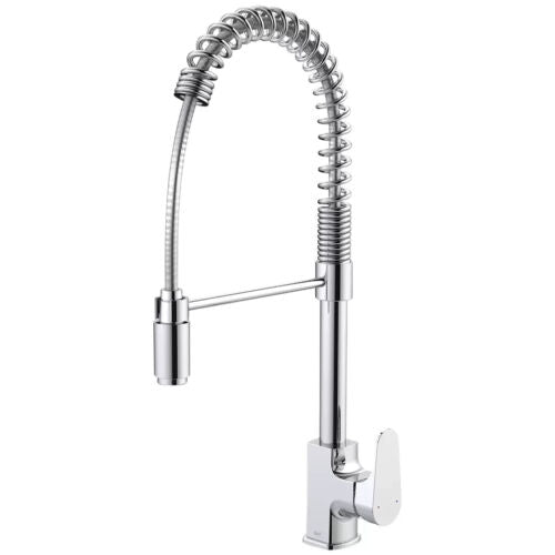 Dorf Viridian Pull Down Chrome Sink Mixer