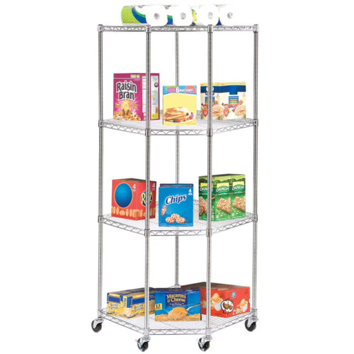 Seville Classics 4 Tier Corner Shelf