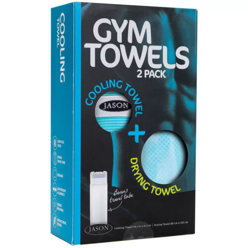 Jason Gym Towel 2 Pack Aqua