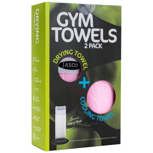Jason Gym Towel 2 Pack Pink
