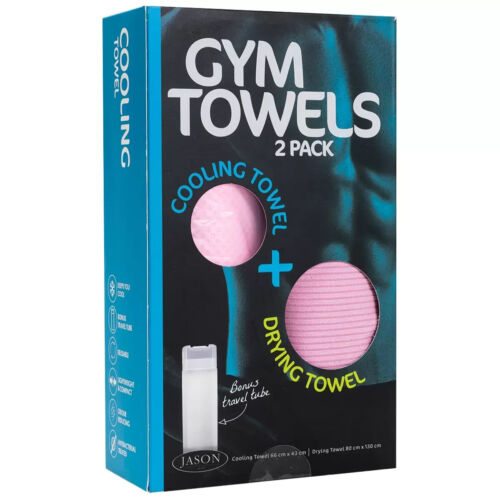 Jason Gym Towel 2 Pack Pink