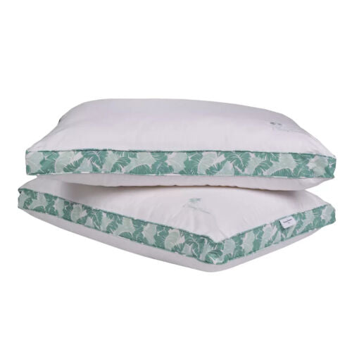 Tommy Bahama Down Alternative Pillows 2 Pack Paradise Palms Green