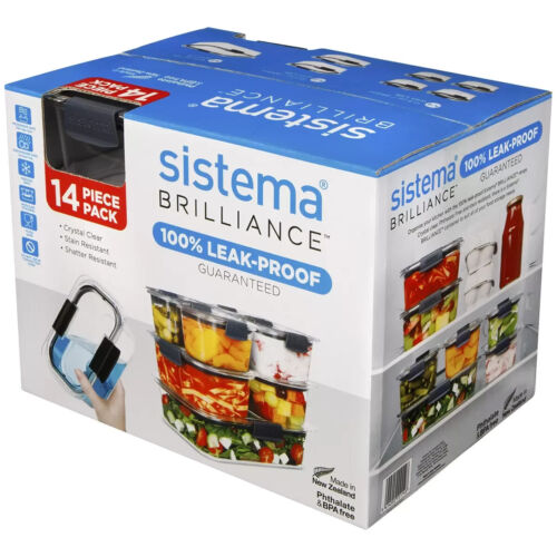 Sistema Brilliance Food Storage 14 Piece Set