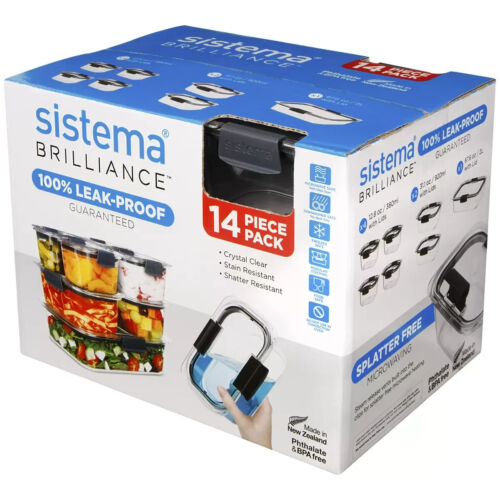 Sistema Brilliance Food Storage 14 Piece Set