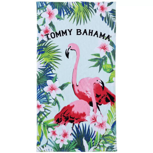 Tommy Bahama Printed Beach Towel Flamingo Fronds