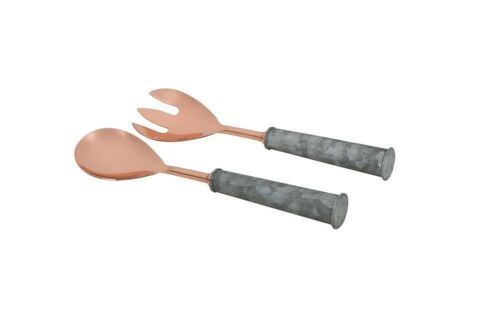 Wilkie Brothers Salad Serving Galvanised Handles | Set Of 2