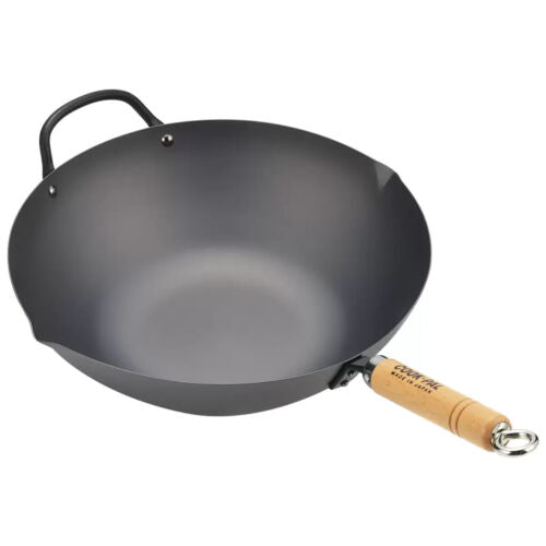 Yoshikawa Carbon Steel Cook-Pal 36cm Wok