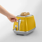 DeLonghi Icona Capitals 2 Slice Toaster Yellow