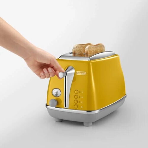 DeLonghi Icona Capitals 2 Slice Toaster Yellow