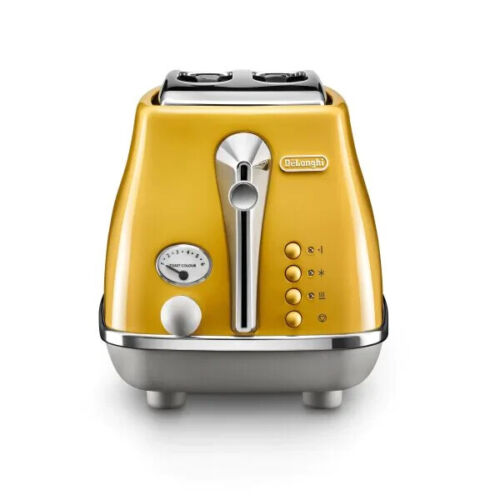 DeLonghi Icona Capitals 2 Slice Toaster Yellow