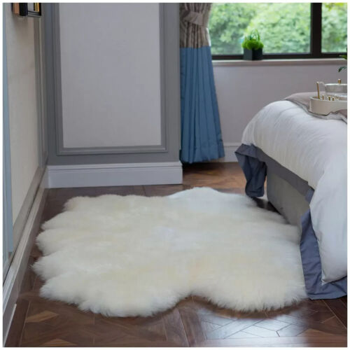 Windward Sheepskin Quad Rug Ivory