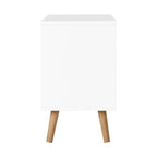 Artiss Bedside Tables Drawers Side Table Nightstand White Storage Cabinet Wood