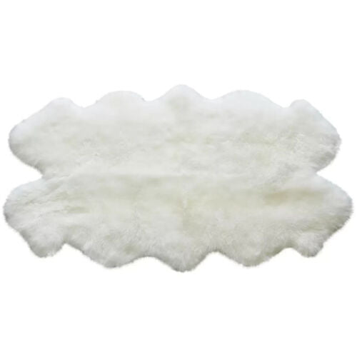 Windward Sheepskin Quad Rug Ivory