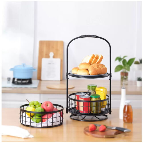 2 Tier Rotating Baskets