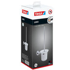 tesa Loxx Bathroom Toilet Brush and Holder Set, Wall Mounted Toilet Bowl Cleaner