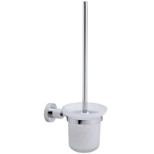 tesa Loxx Bathroom Toilet Brush and Holder Set, Wall Mounted Toilet Bowl Cleaner