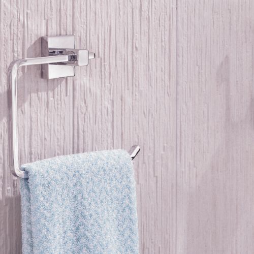 tesa Towel Ring Holder Chrome Plated Bathroom Hand Towel Rack Rail Wall Mounted